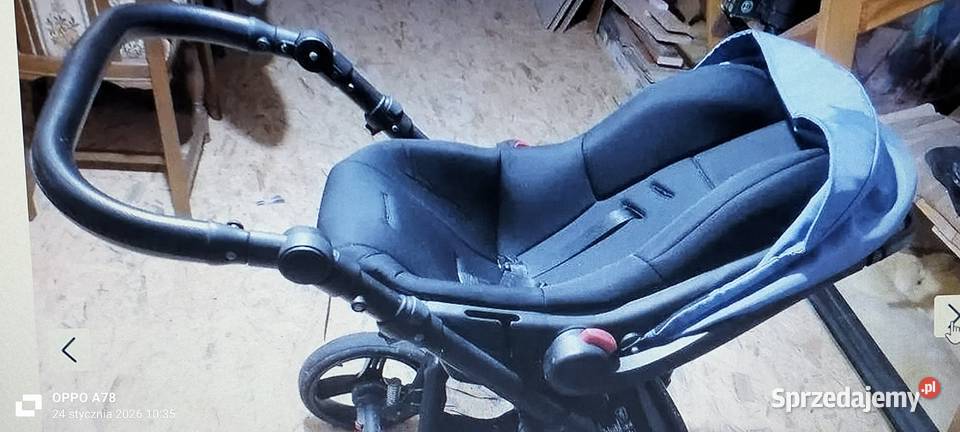 wózek dziecięcy 3 w 1 niebieski