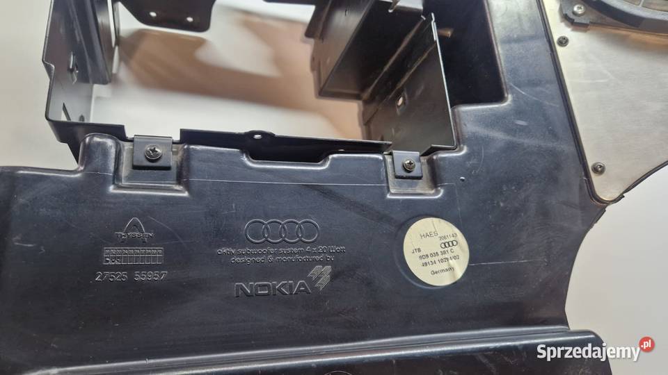 Oryginalny subwoofer skrzynia basowa Audi NOKIA Dziewkowice
