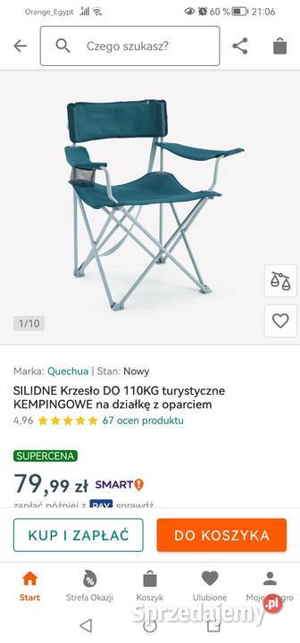 Kreslo turystyczne firmy Quechua110 Poznań sprzedam