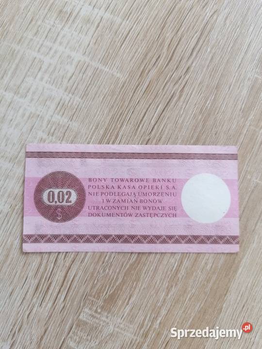 Bon Towarowy PRL 1979 Wrocław