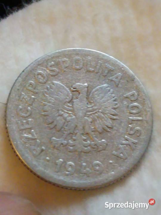 Sprzedam monetę 1 zloty 1949 Chełm