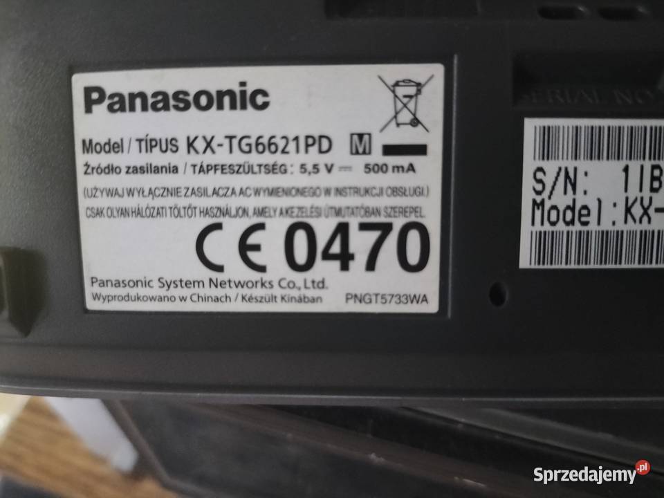 Panasonic KXTG6621PD bezprzewodowy z Sekretarką