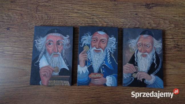 Żyd na szczęście obraz olejny sprzedam