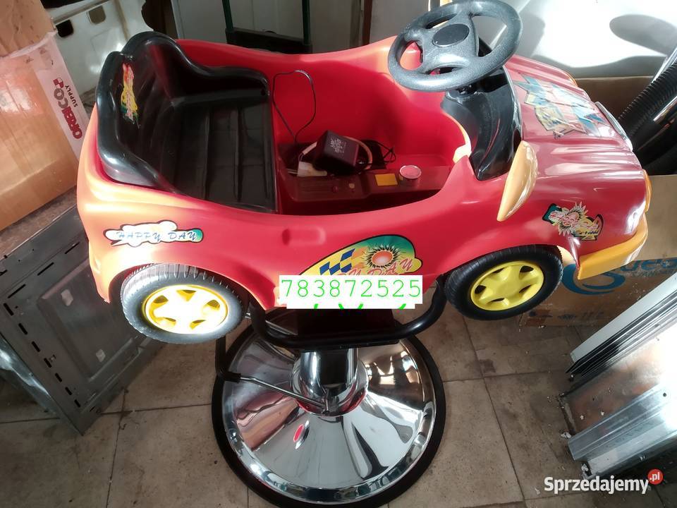 Fotel fryzjerski dzieci samochodzik dolnośląskie Środa Śląska