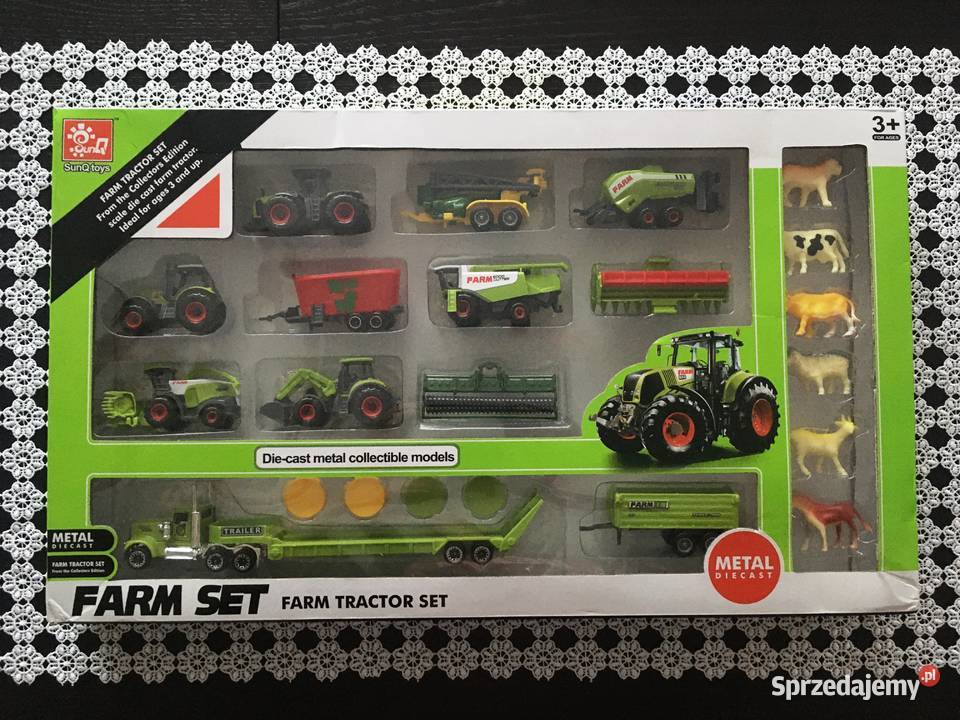 Zabawki zestaw maszyna rolniczych Farm Set Praszka sprzedam