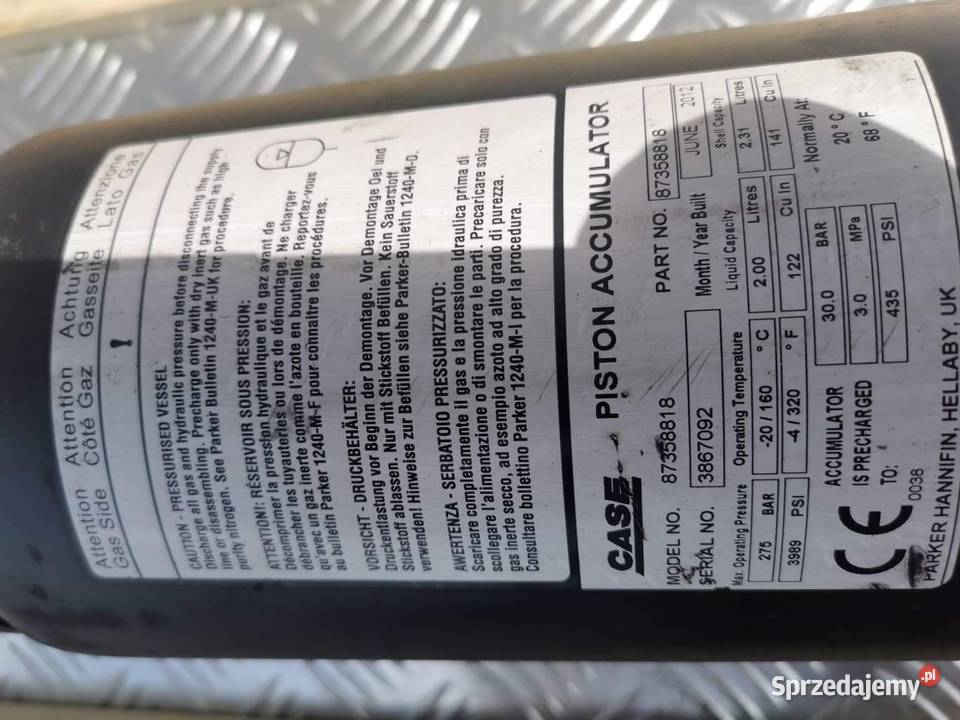 Holland LM 5080 Piston Accumulator Pozostałe Wilkowo sprzedam