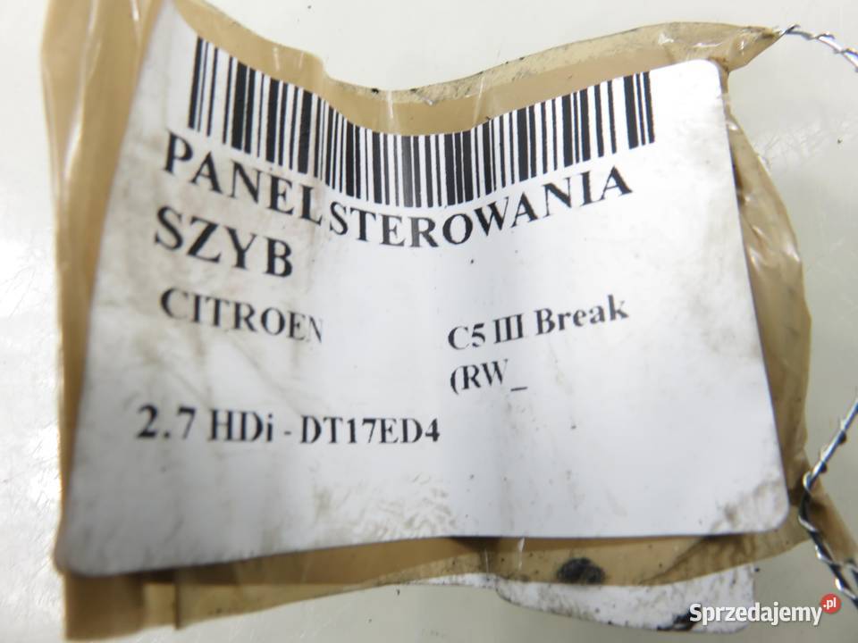 PANEL SZYB CITROEN C5 III 96599975ZW Panele sterowania, przełączniki