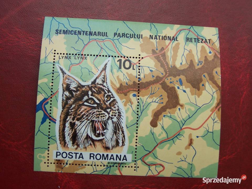 Rumunia 1985 MNH bl218 Fauna Zwierzęta Ryś śląskie Tychy