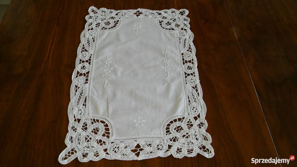haft koronka brukselska serwetka serweta cudna pomorskie sprzedam