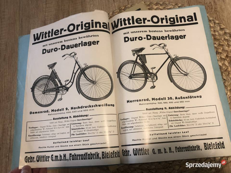 Zabytkowe katalogi rowerowe Poznań
