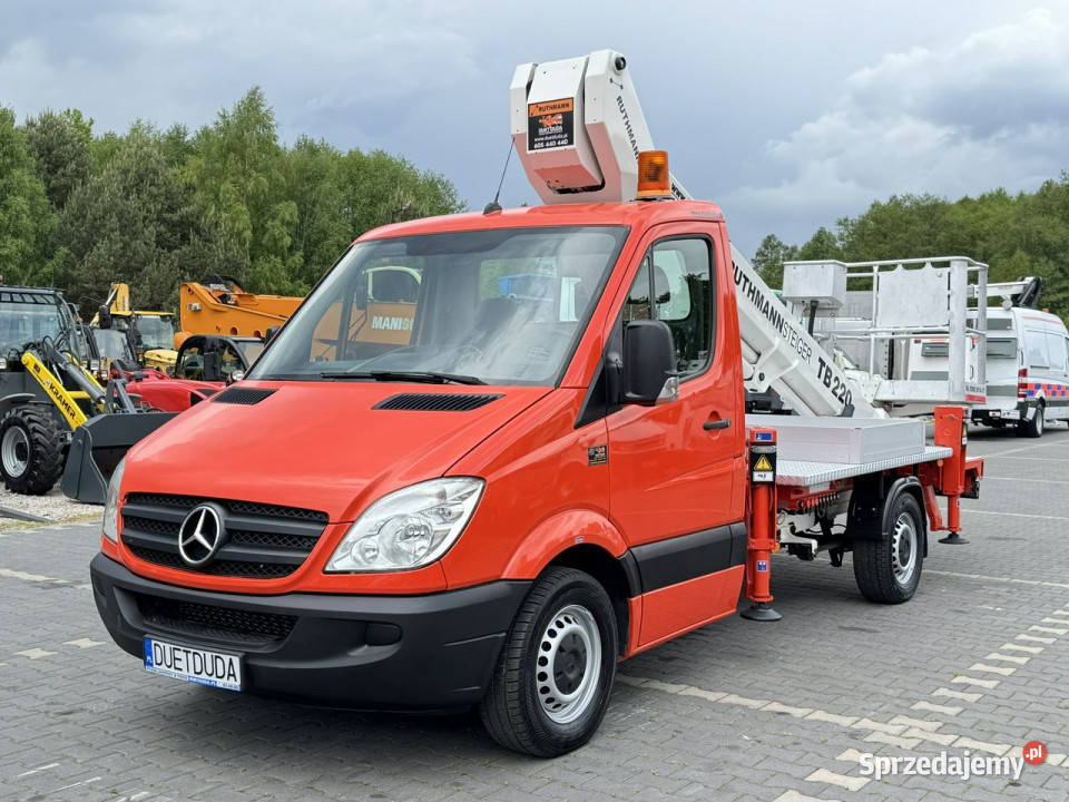Mercedes Sprinter Podnośnik Koszowy 22m RUTHMANN zarejestrowany w Polsce Widełki sprzedam