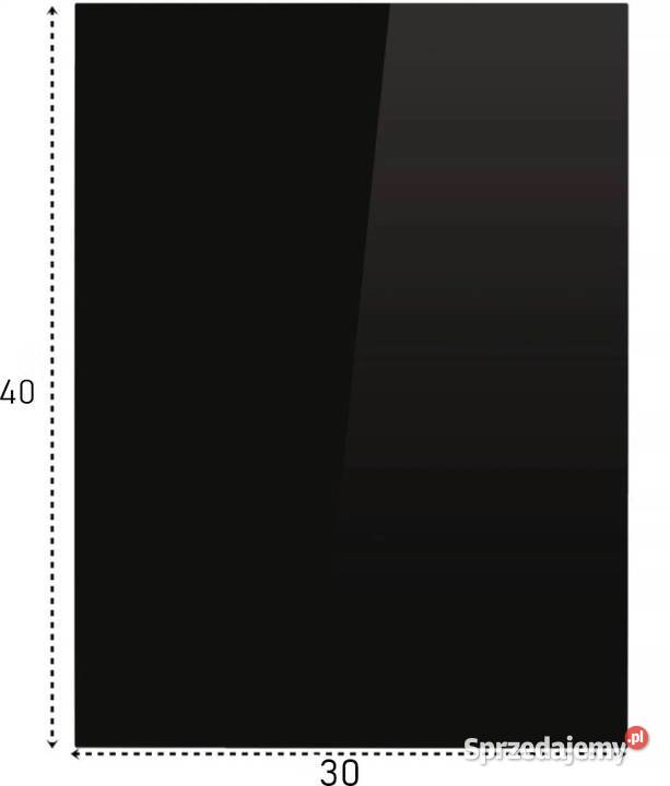 CZARNA SZKLANA DESKA do krojenia HARTOWANA 40x30