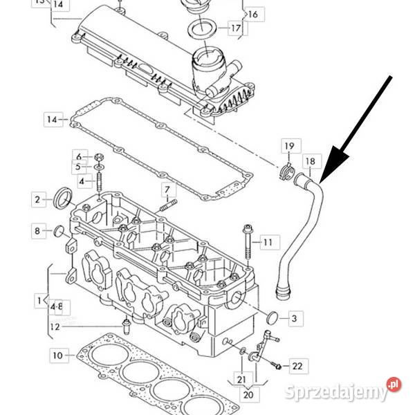 Ruraprzewód odmy Vw Golf Caddy Touran Skoda osobowe Włocławek sprzedam