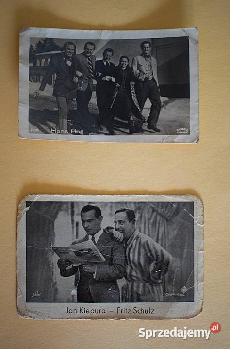 Przedwojenne karty zdjęciowe Gwiazd filmu i Antykwariat kujawsko-pomorskie Chełmno