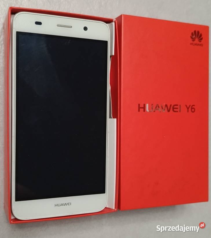 Huawei Y6 SCLL01 używany biały telefon warmińsko-mazurskie Ełk sprzedam