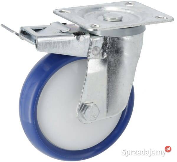 Koło z podstawą skrętną i hamulcem 125 mm Kamionna