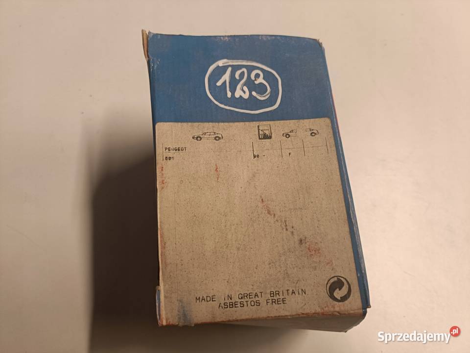 KLOCKI HAMULCOWE Peugeot 605 PRZEDNIE przód osobowe lubelskie Rudka