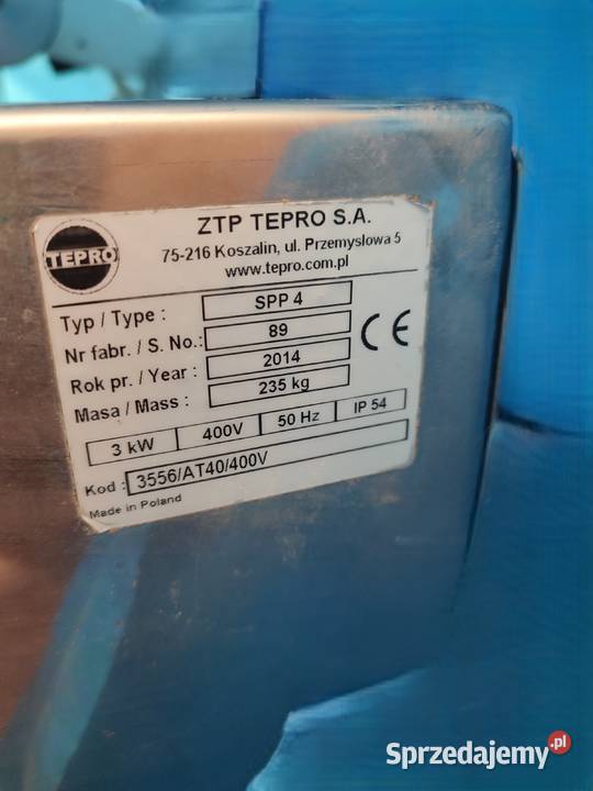 Maszyna pakująca TEPRO SPP 4 wielkopolskie Wielichowo