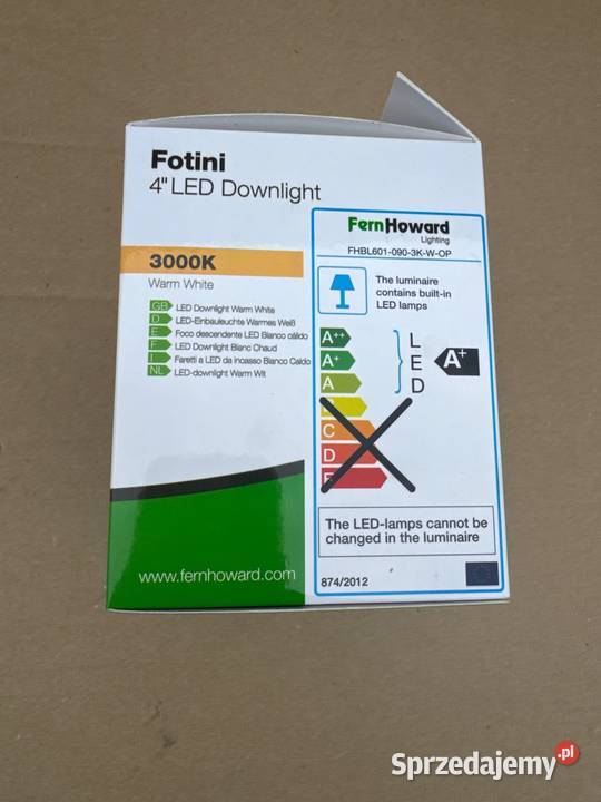 6 x PANEL LED 10 W 3000K WPUSZCZANY Spoty i reflektory