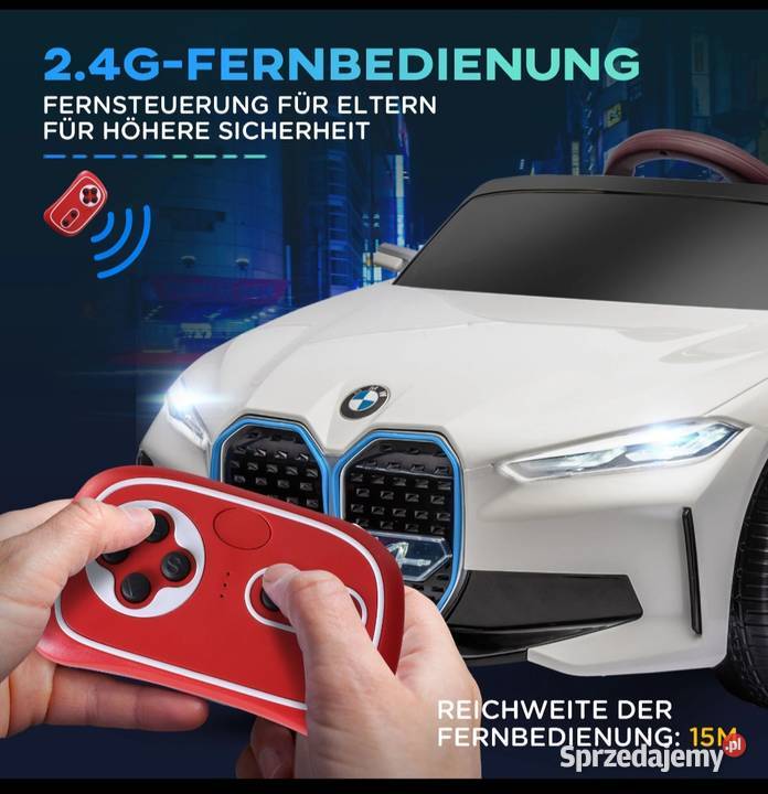 Auto BMW I4 akumulatorowe dzieci białe wysoka Gorzów Wielkopolski