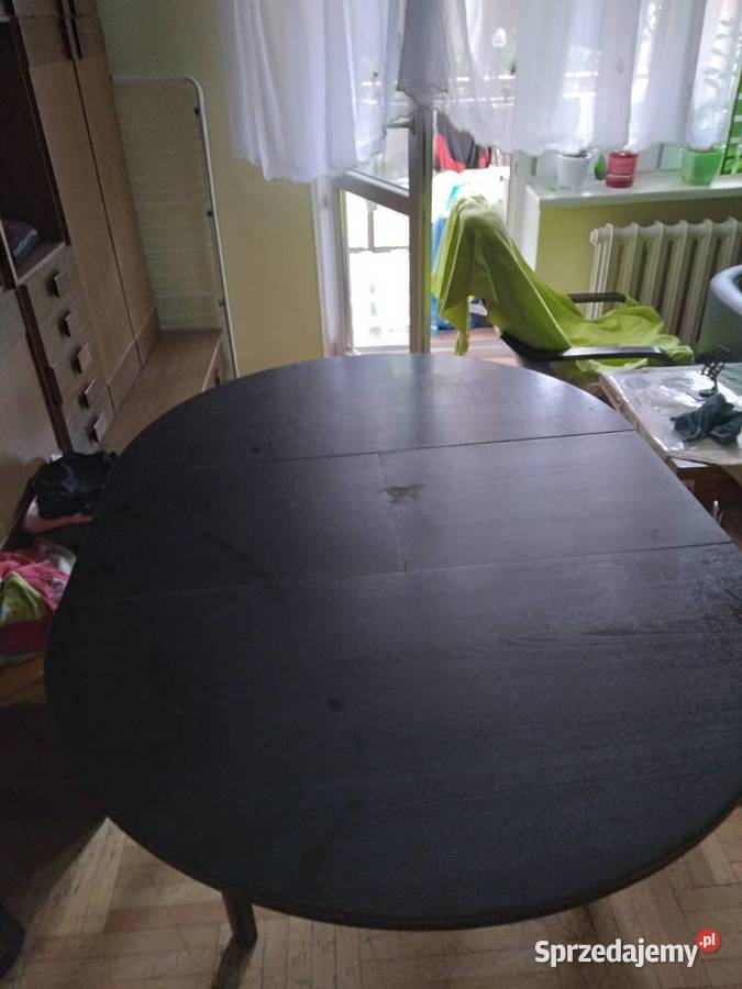 Ładny solidny drewniany stół 71cm Stoły Łódź