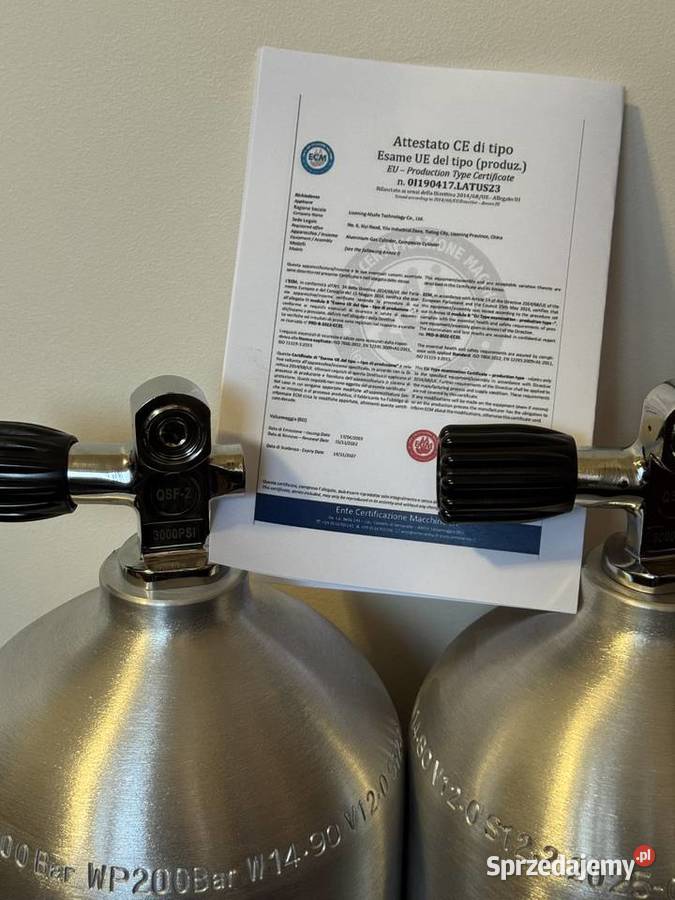 nowa butla Stage 12 l aluminiowa z certyfikatami Skierniewice