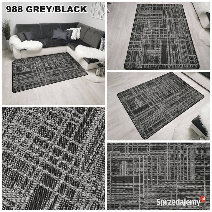DYWAN SZNURKOWY SIZAL 120X170 988 GREYBLACK Warszawa