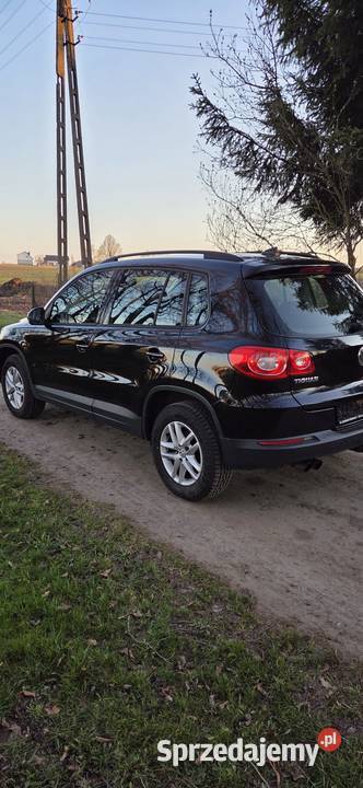 Vw tiguan 20 4x4 czarny pierwszy właściciel Tuchola