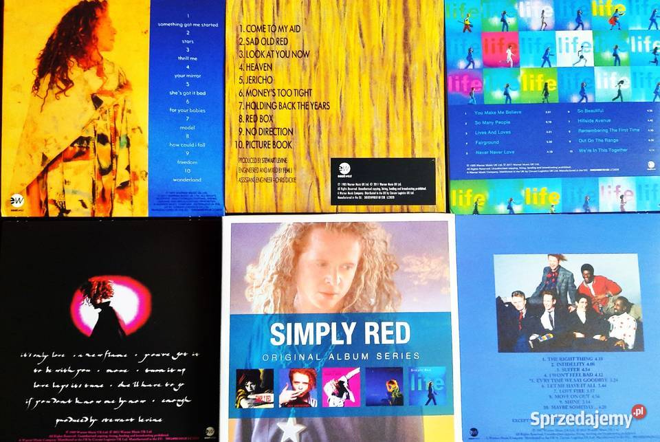 Zestaw 5 Płytowy Albumy CD SIMPLY RED Wersja Katowice
