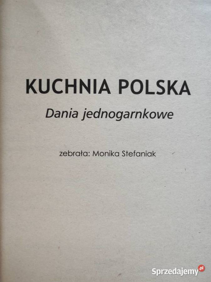 Kuchnia Polska dania jednogarnkowe Monika Kielce