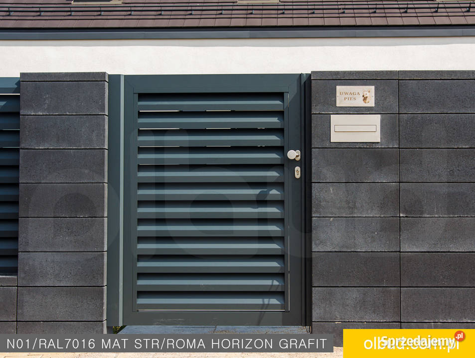 Nowoczesne ogrodzenie żaluzjowe Aluminium ALFEN Gdynia