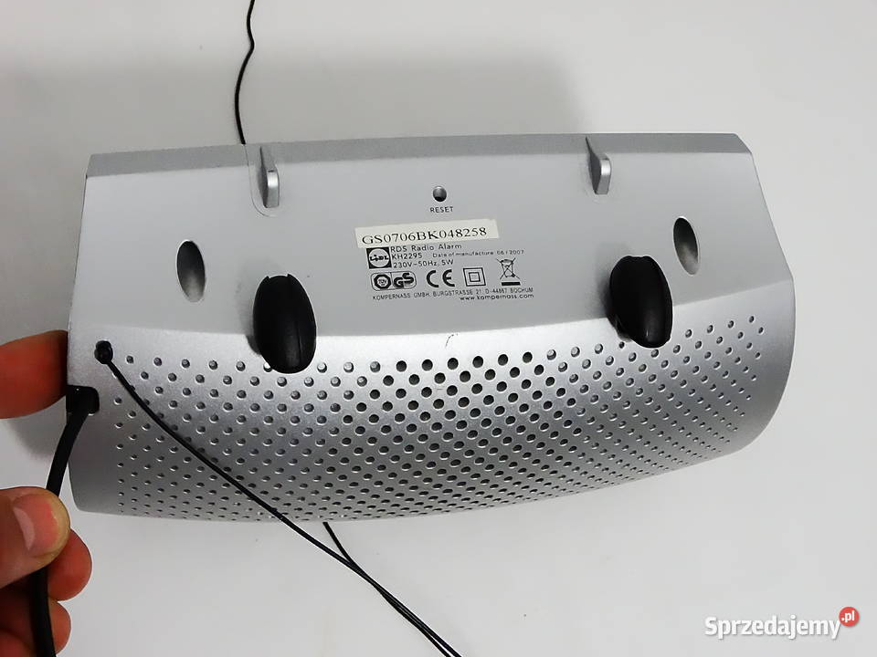 Radiobudzik Bench RDS KH 2295 2 alarmy czas lubelskie