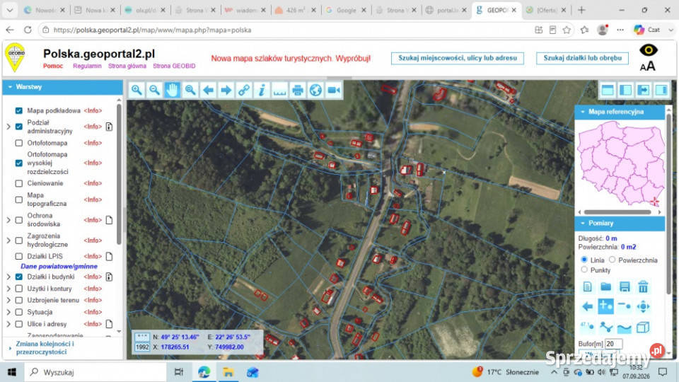 Działka BUDOWLANA i dom 31 ary Bieszczady Bóbrka Solina