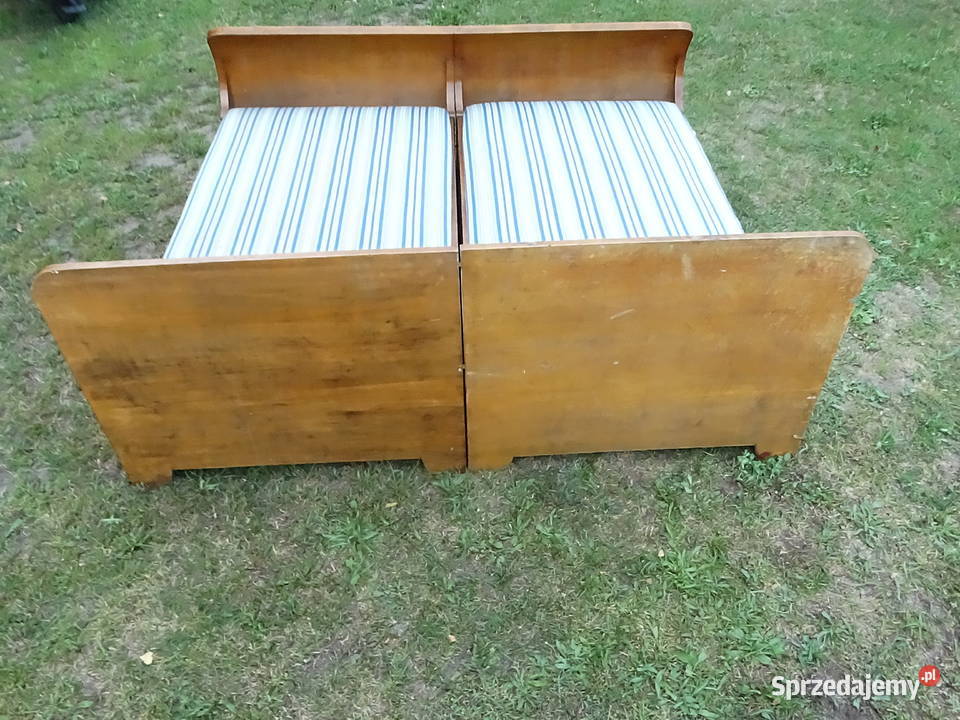 Stylowe Łóżko Małżeńskie Art Deco Retro 2w1 Biłgoraj