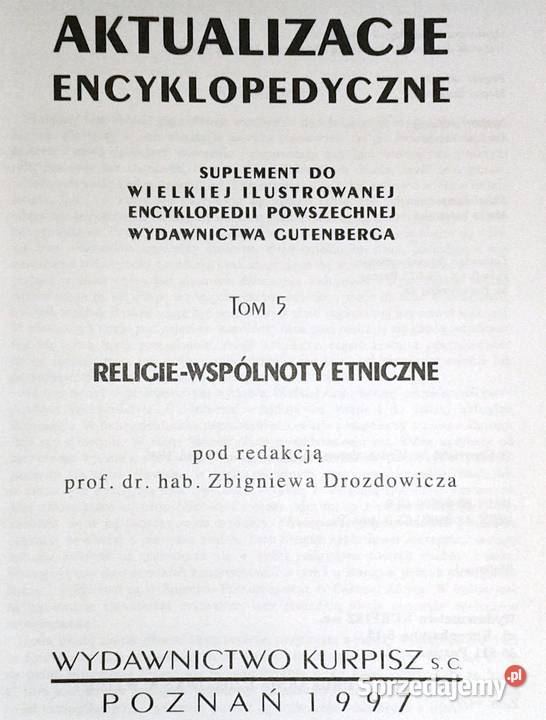 Aktualizacje Encyklopedyczne ReligieWspólnoty Rok wydania 1997 Chełm