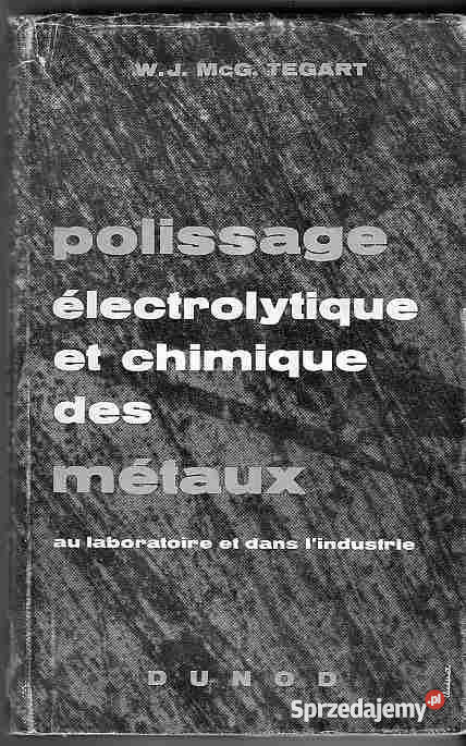 2318 POLISSAGE ELEKTROLYTIQUE ET CHIMIQUE DES MA Czyrna