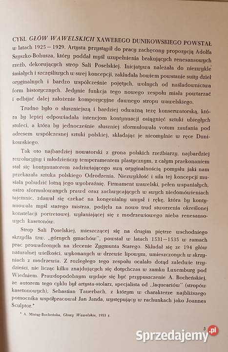 Xsawery Dunikowski Głowy Wawelskie I wyd 1956 r Łódź