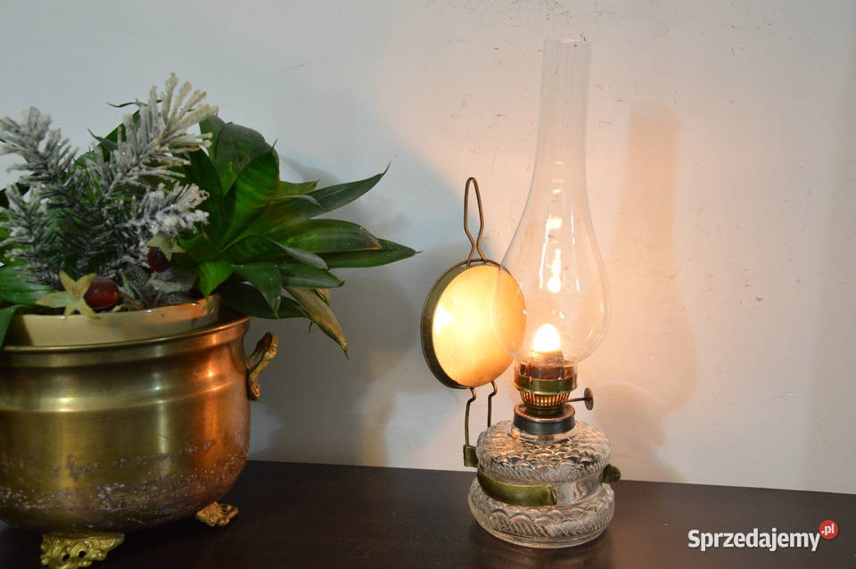 lampa naftowa wisząca stojąca z lusterkiem Jastrzębie-Zdrój