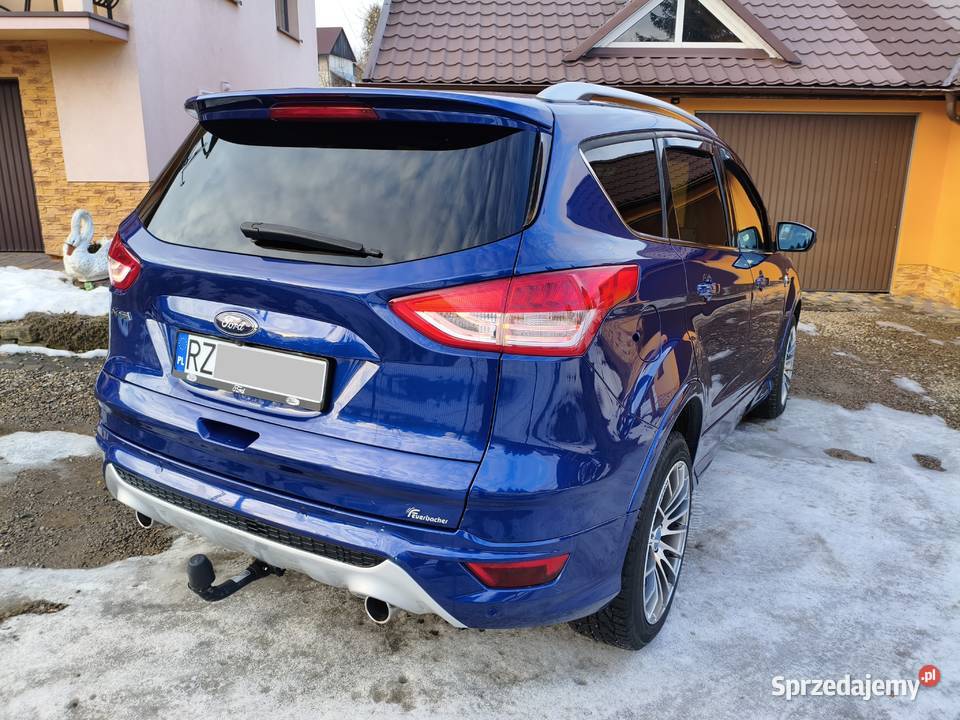 Ford Kuga 20 TDCI 163 automat 4x4 hak ksenon led bluetooth Samochody osobowe Nozdrzec
