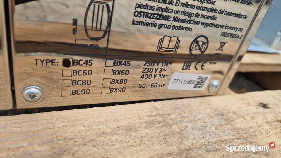 Piec do sauny Harvia BC 45 z jednostką sterującą Zielona Góra sprzedam