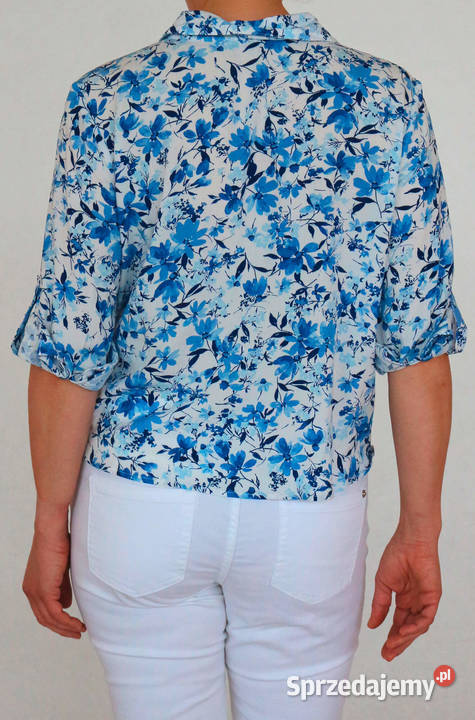 NOWA wiskozowa bluzka dekolt Carmen hiszpanka mazowieckie Warszawa