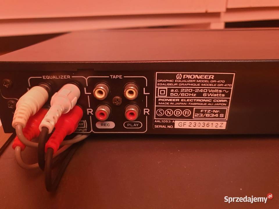 Pioneer gr 470 korektor graficzny Wzmacniacze i pokrewne