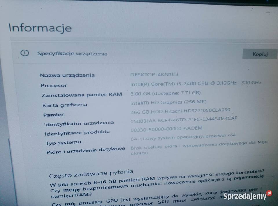 Komputer Stacjonarny Dębica