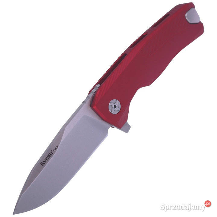 Nóż składany LionSteel Red Aluminium Satin M390 Warszawa