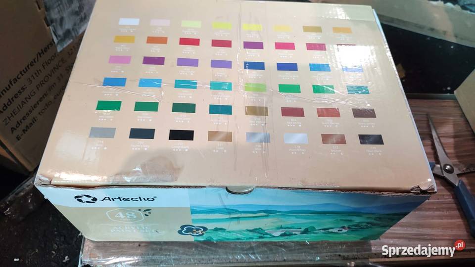 zestaw farb Artecho Acrylic Paint Set 48 kolorów wielkopolskie Książ Wielkopolski