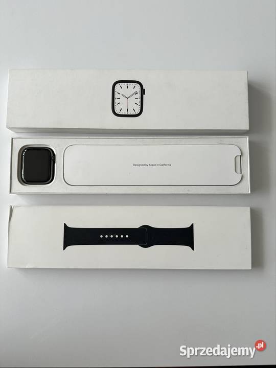 APPLE Watch 7 GPS Cellular 45mm Stainless Steel Bielawa sprzedam