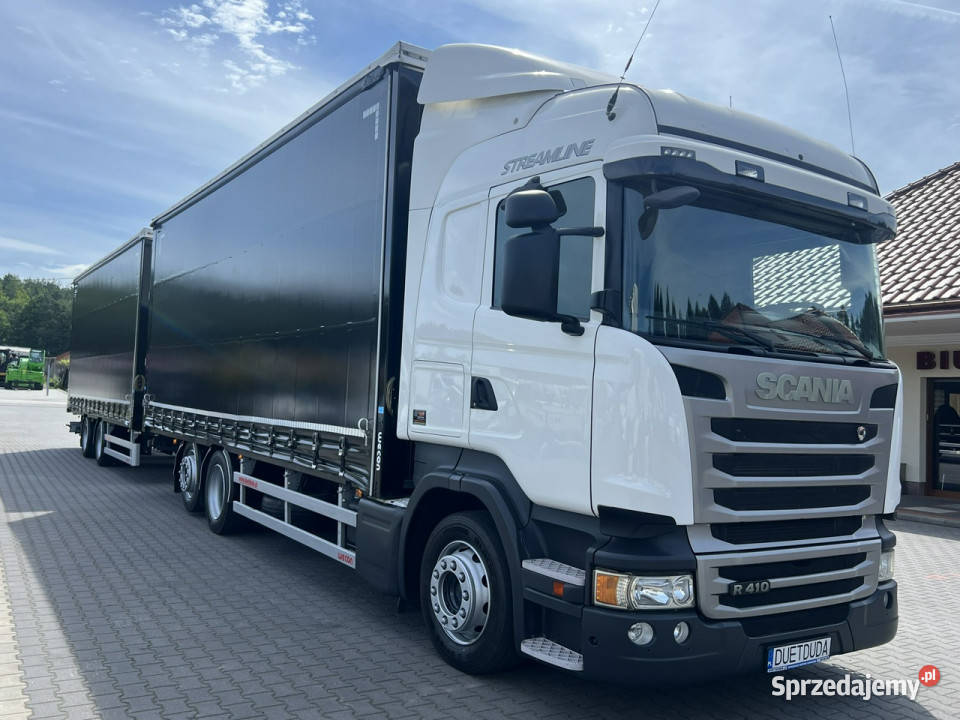 Scania R410 bez EGR Zabudowy Wecon 120m Dach klimatyzacja Samochody ciężarowe Widełki
