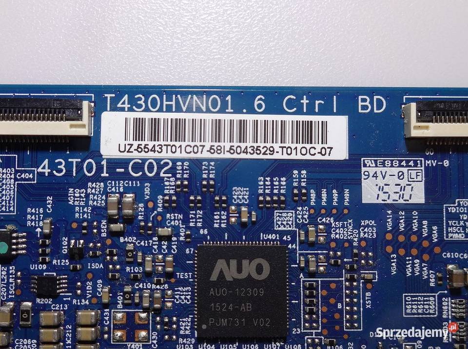 SAMSUNG UJ43J5500AW TCON T430HVN016 43T01C02 Szczecin
