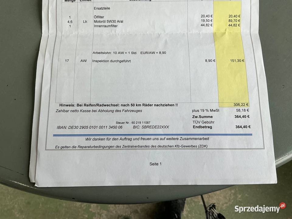 1wł bezwypadkowy full ASO Gwarancji uszkodzony sprzedam