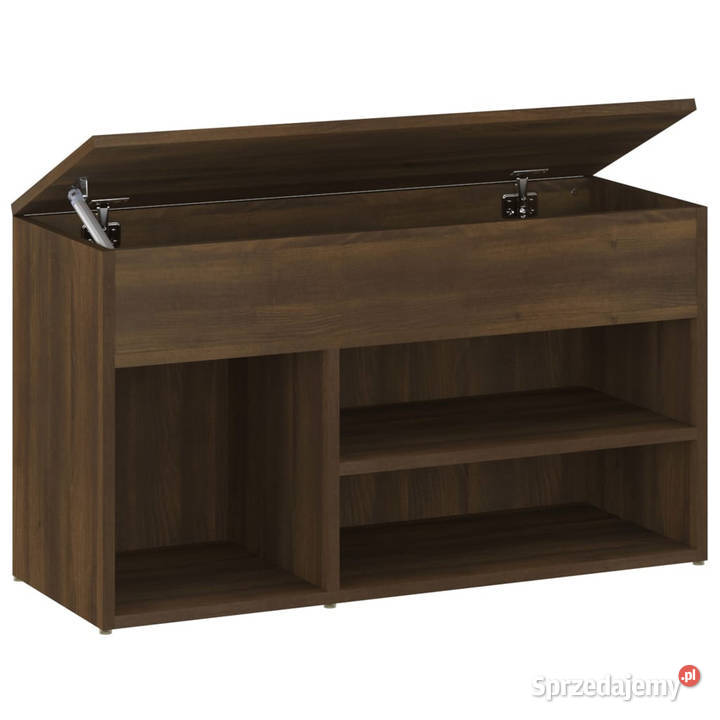 Ławka z miejscem na buty brązowy dąb 80x30x45 Warszawa